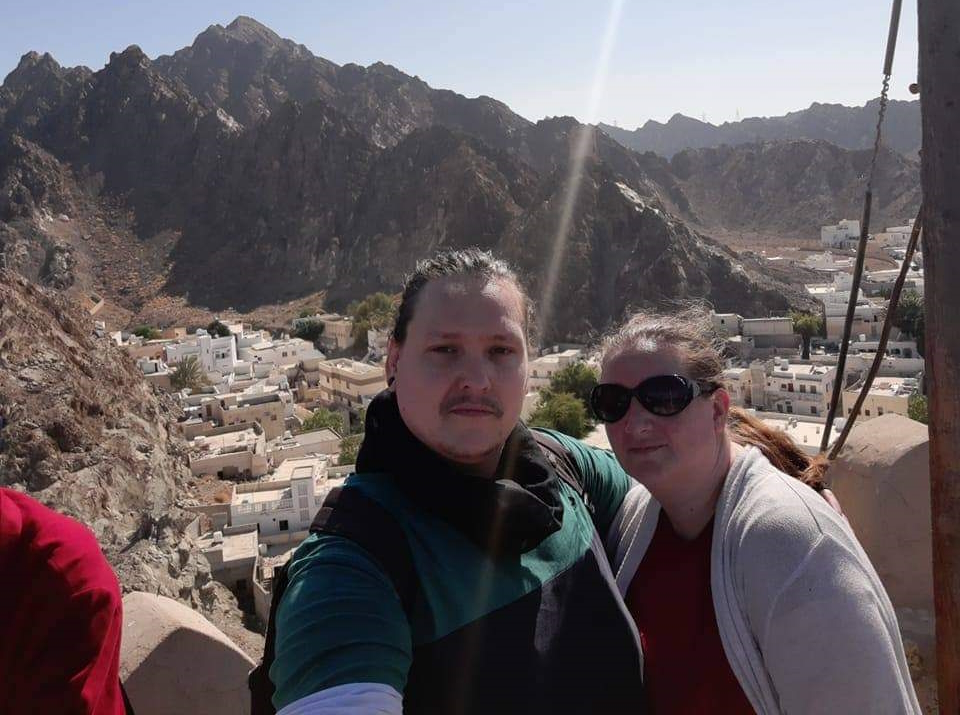 Bob and Tam atop the Fort Bob and Tam atop the Fort